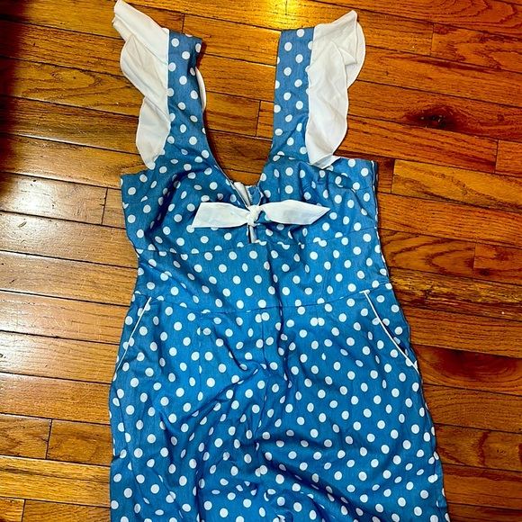 Adorable Polka Dot Capri Romper - Picture 1 of 3